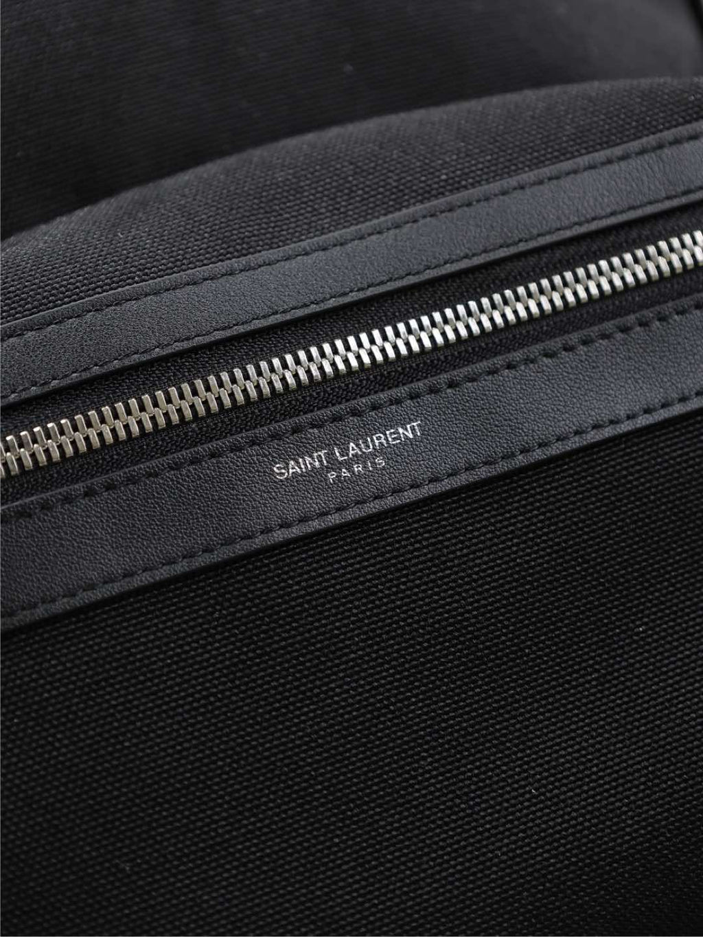 Saint Laurent City Backpack 35 in Black Canvas