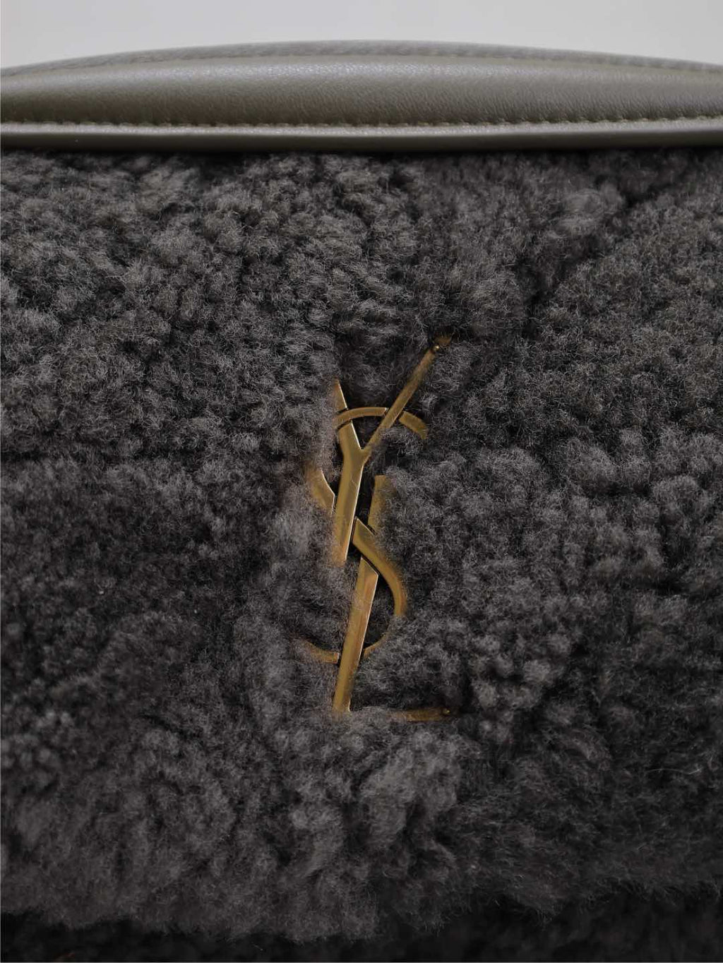 Saint Laurent Jamie Bag 25 in Dark Gray Lamb Wool