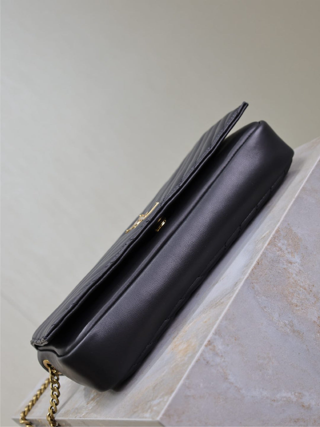Saint Laurent Kate 99 Medium Bag 26 in Black Quilted Nappa Calfskin Copper Hardware