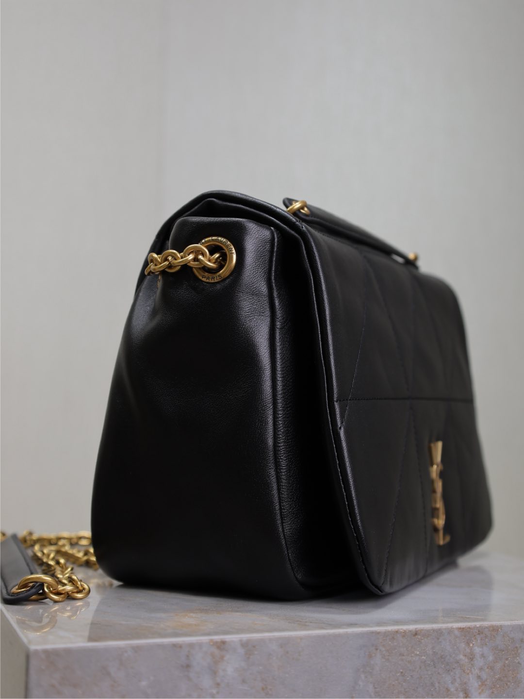 Saint Laurent Jamie 4.3 Small Bag 25 in Black Lambskin Gold Hardware
