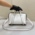 Fendi 27 Bag in White Calfskin with Gold Hardware