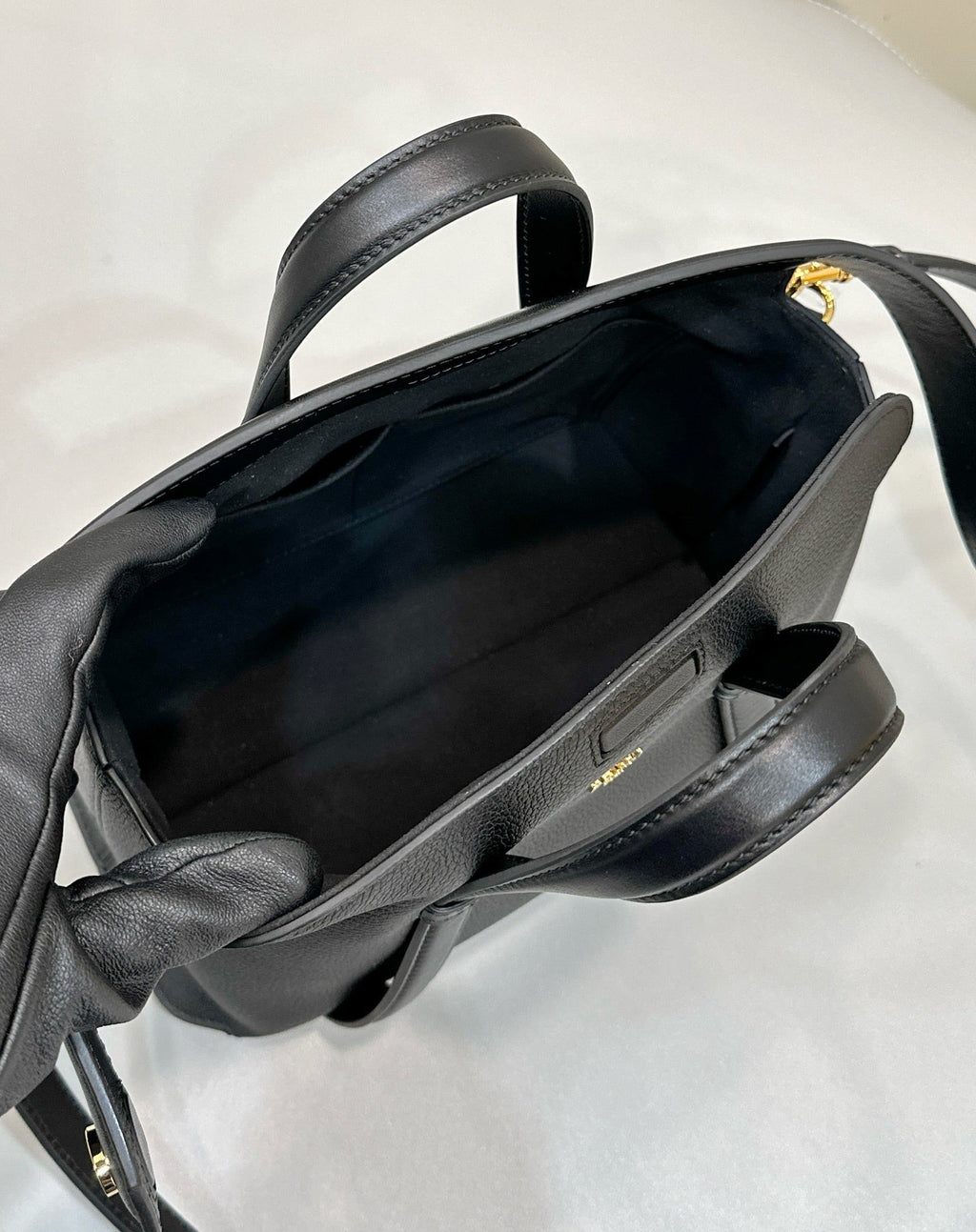 Fendi 27 Bag in Black Calfskin with Gold Hardware