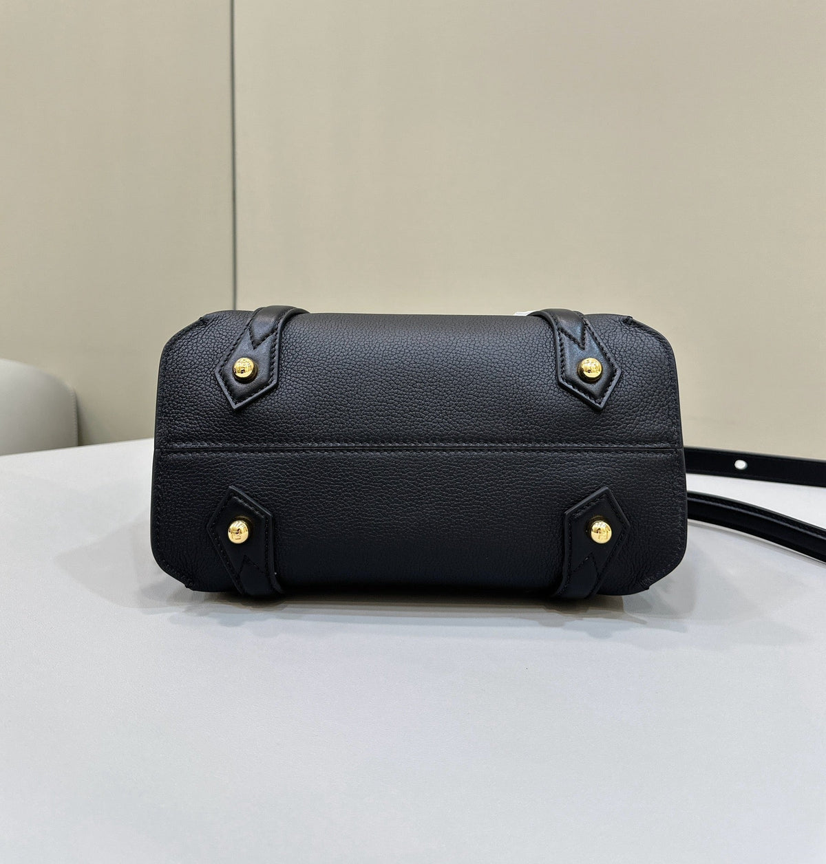Fendi 27 Bag in Black Calfskin with Gold Hardware