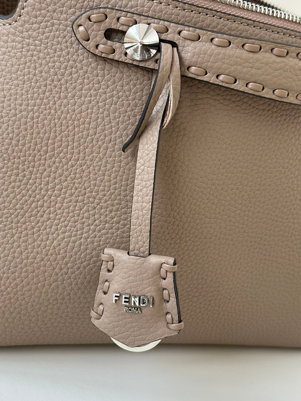 Fendi By the Way Selleria Large 29 Bag in Cedar Brown Calfskin