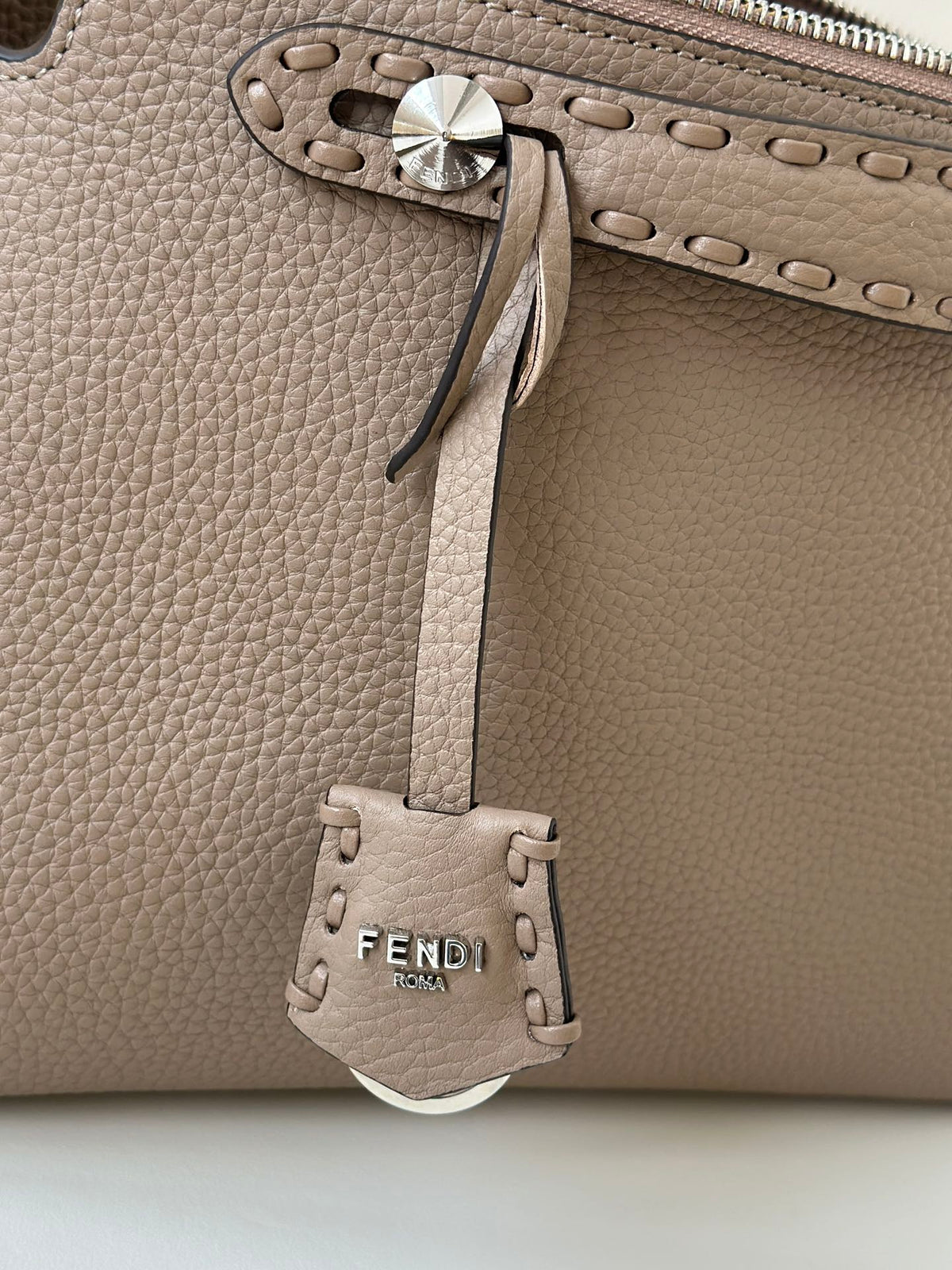 Fendi By the Way Selleria Large 29 Bag in Cedar Brown Calfskin