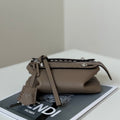 Fendi By the Way Selleria Mini 20 in Medium Brown Grained Calfskin Bag