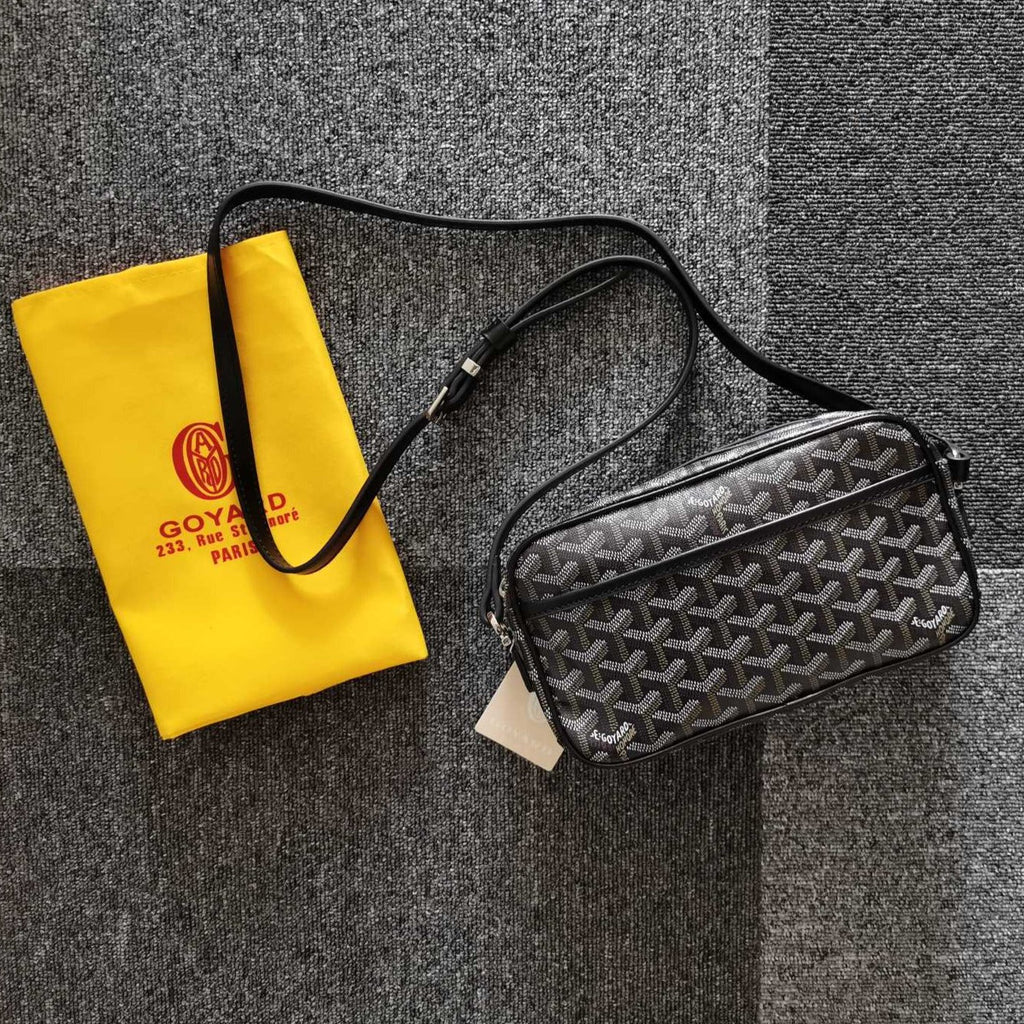 Goyard Cap-Vert PM Bag 23X8X14cm Black Canvas