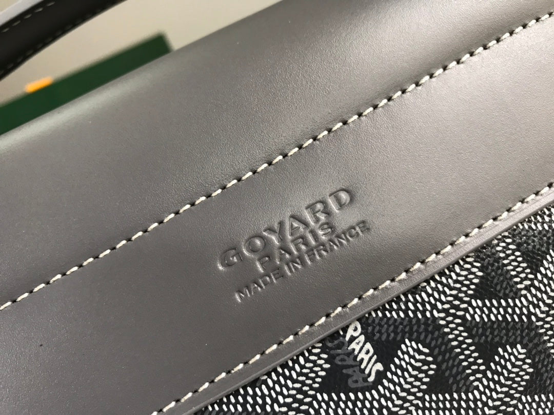 Goyard Citadin Bag 38cm Grey Canvas
